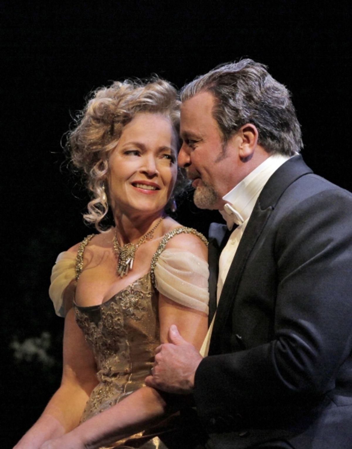 : Amy Irving as Desiree Armfeldt and Ron Raines as Fredrik Egerman at 